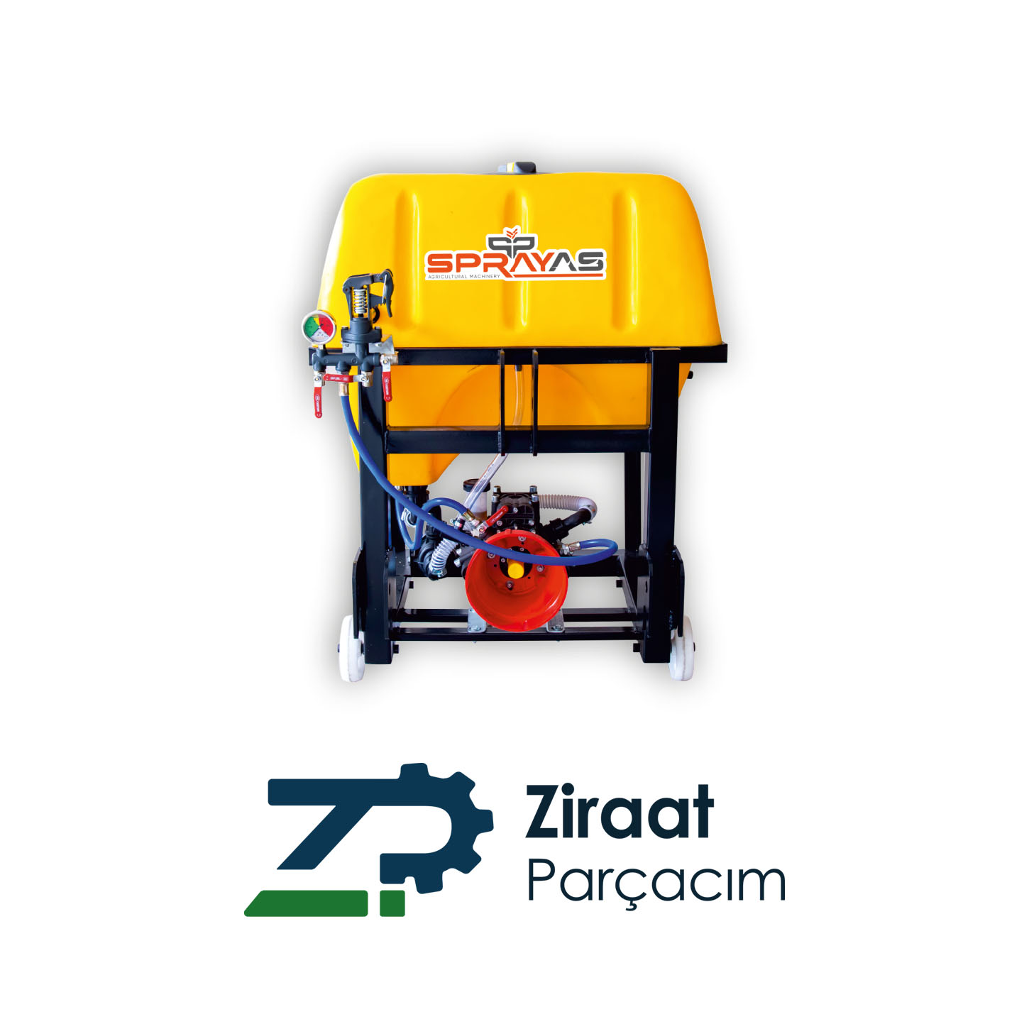 200 Lt Traktör Arkası Asılır Tip Bahçe Pülverizatörleri Hortum sarmalı