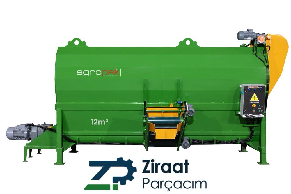 AGROPAK 12m³ YEM KARMA MAKİNESİ SABİT ELEKTRİKLİ