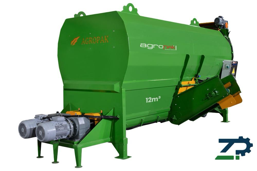 AGROPAK 12m³ YEM KARMA MAKİNESİ SABİT ELEKTRİKLİ